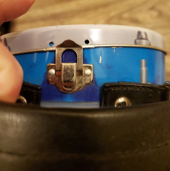 Grateful Dead Rock 'N Roll Drum Tin Tote Vandor 2000 GDP Bertha Case Lunch Box. - Picture 9 of 13